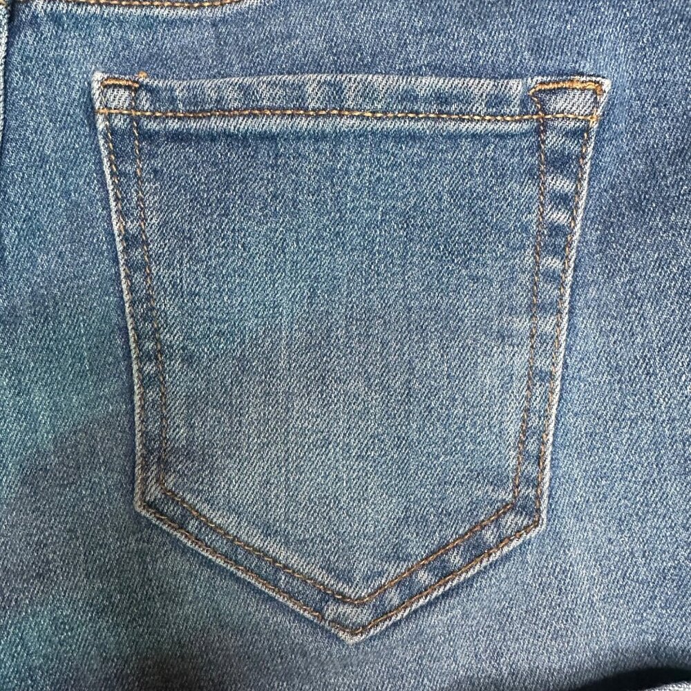 Old Navy Cuffed Denim Jort Light Blue Jean Shorts Size 0 - Picture 10 of 10